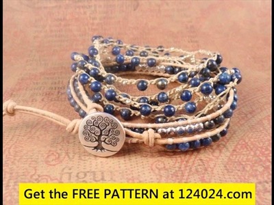 Beaded crochet bracelet tutorial