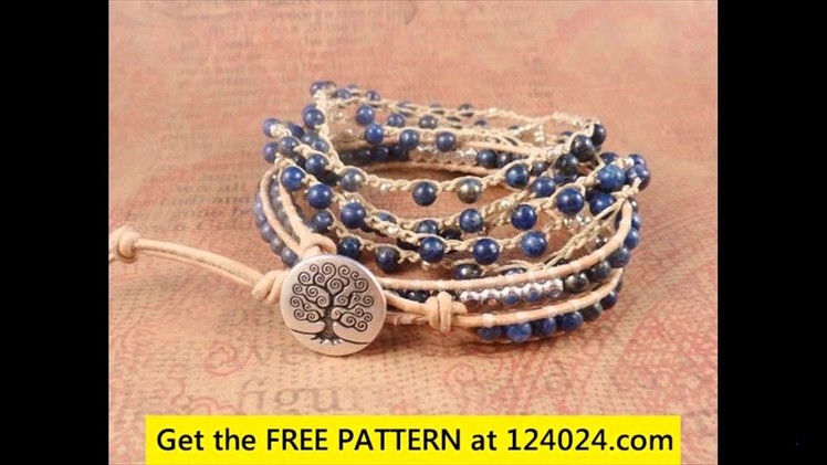 Beaded crochet bracelet tutorial