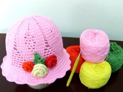 Cochet hat tutorial - Crochet for beginners step by step part 1