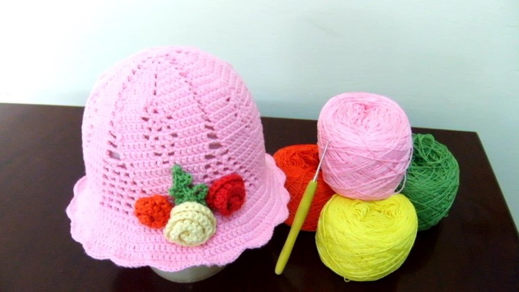 Cochet hat tutorial - Crochet for beginners step by step part 1