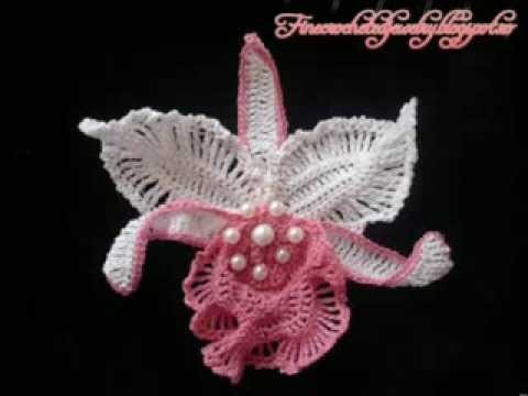 Crochet Orchids by Fine Crocheted Jewelry