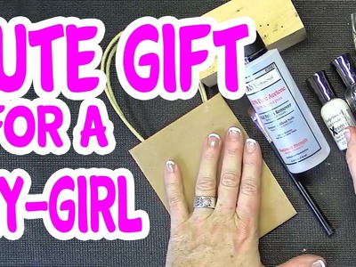 DIY French Manicure Gift for a Crafty Friend