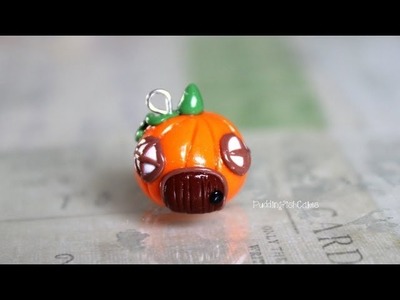 DIY: Halloween Pumpkin House Polymer Clay Charm Tutorial {in Stop Motion!}