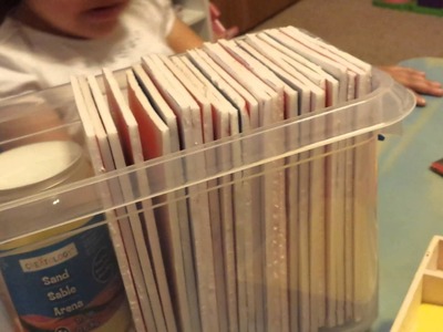DIY Montessori sand paper letters