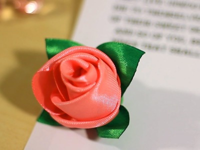 DIY Ribbon Rose - How To Make Rose Buds Out Of Ribbon