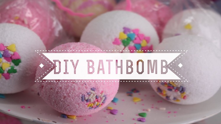 DIY Sprinkles Bath Bombs (Vanilla Cupcake Scented)