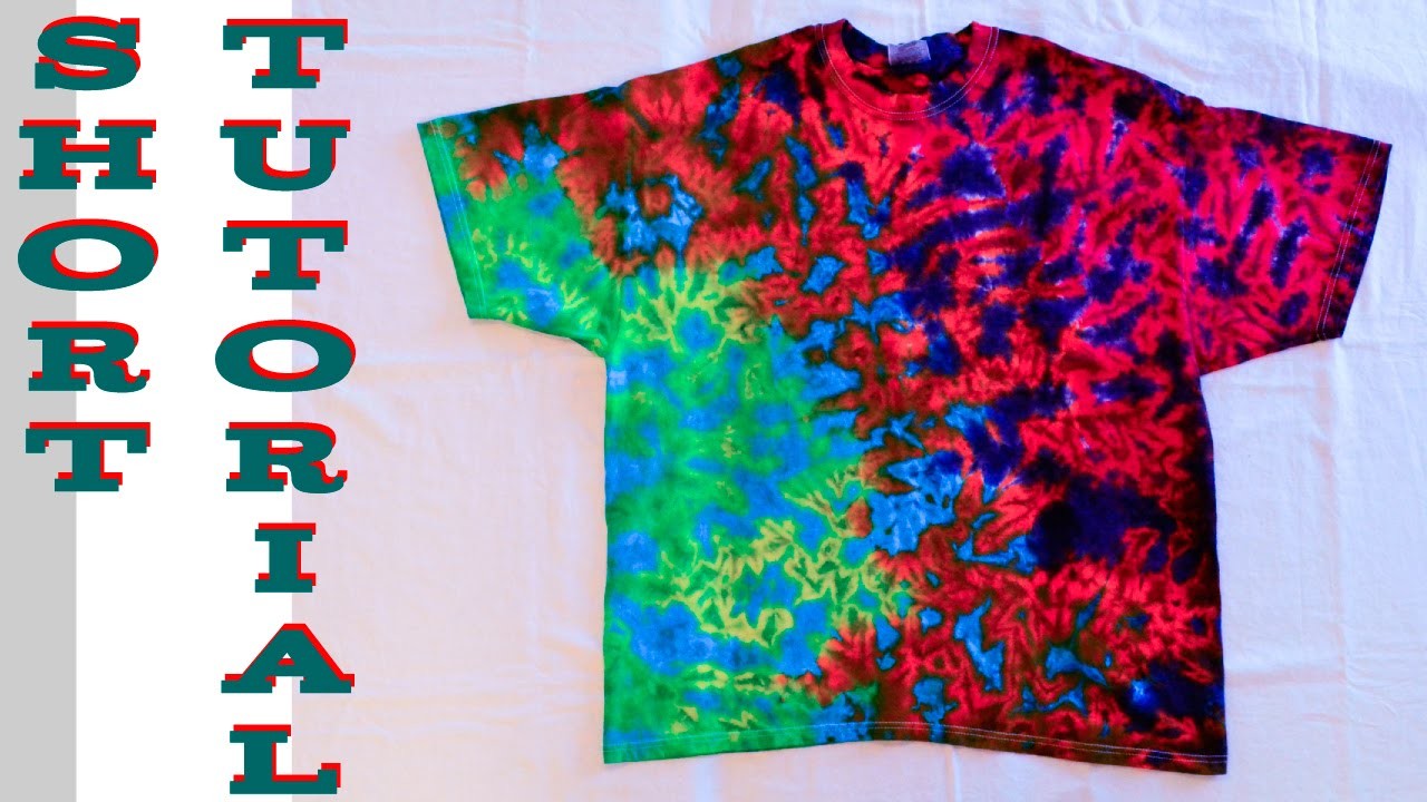 DIY Tie Dye Crinkle Scrunch Shirt [Short Tutorial]