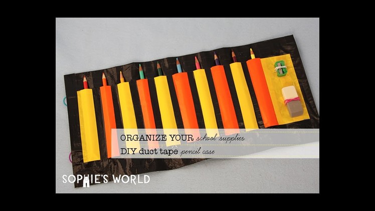 Duct Tape Pencil Case Roll-Up|Sophies World