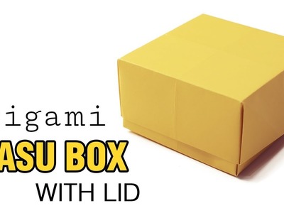 Easy Origami Masu Box + Lid
