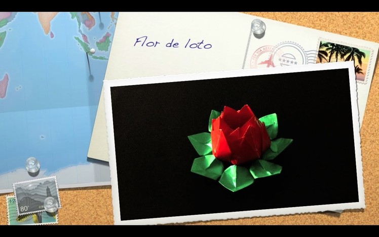Flor de loto de papel - origami