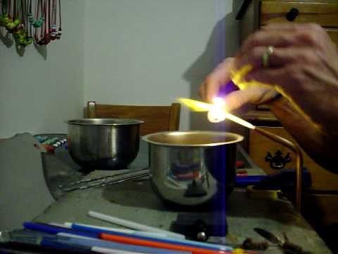 Glass Bead making with my "water torch"