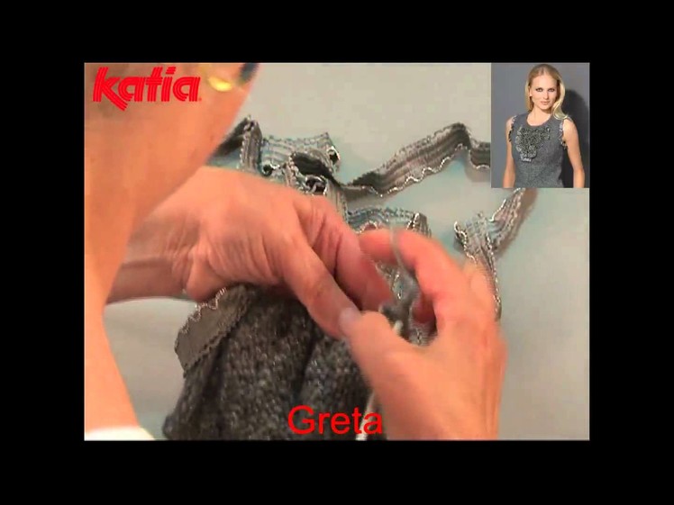 Greta (Knitting together with another yarn.Aplicación a media con otro hilo)