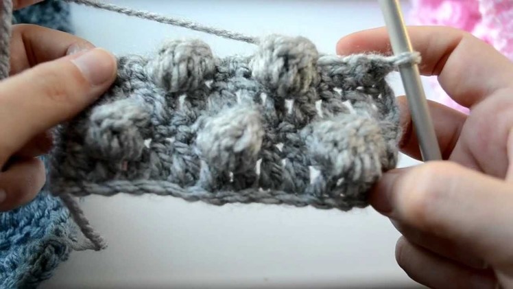How to crochet the bobble stitch - Part 4 of 5 - Crochet Lessons