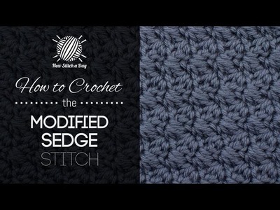 How to Crochet the Modified Sedge Stitch Left Handed
