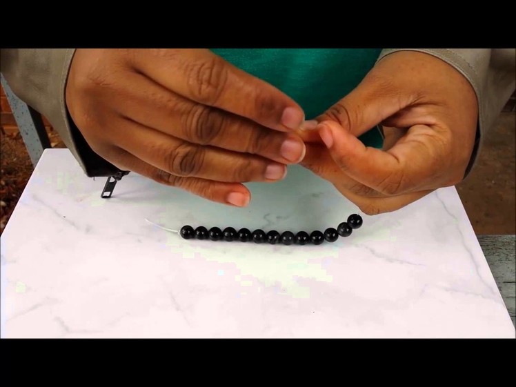How to Hide the Knot When Making Stretch Bracelets