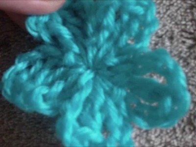 How to make a 5 petal crochet flower