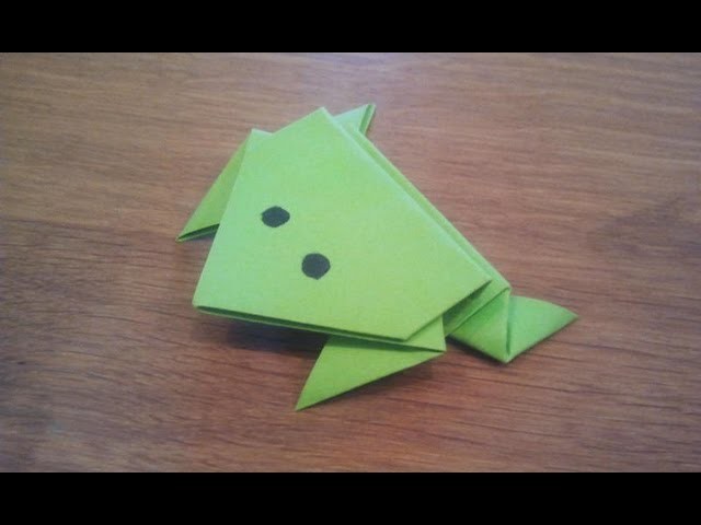 How To Make a Paper Jumping Frog - Origami