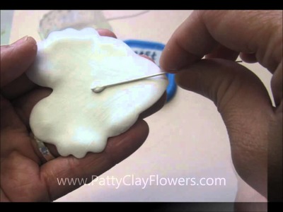 How to make Clay Flower Miltonia tutorial. Polymer Clay. Sugar Craft. Cake Decoration