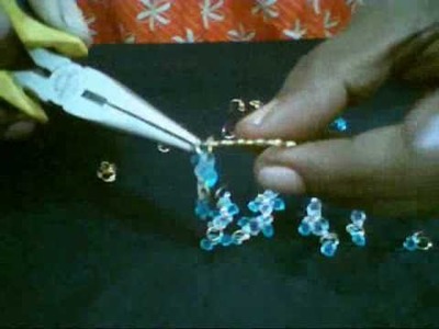 How to make queen drops earrings with crystal beads. 