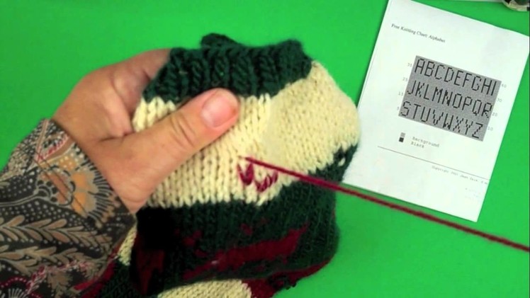 How to work Duplicate Stitch on Knit Fabric