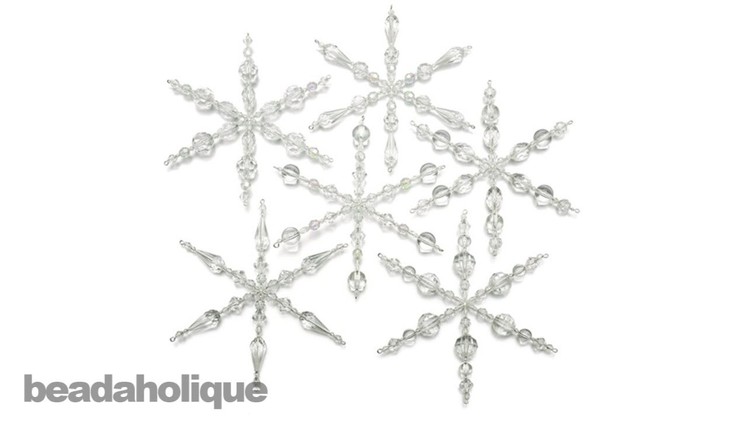 Instructions for Making the Set of 6 Snowflake Christmas Ornaments