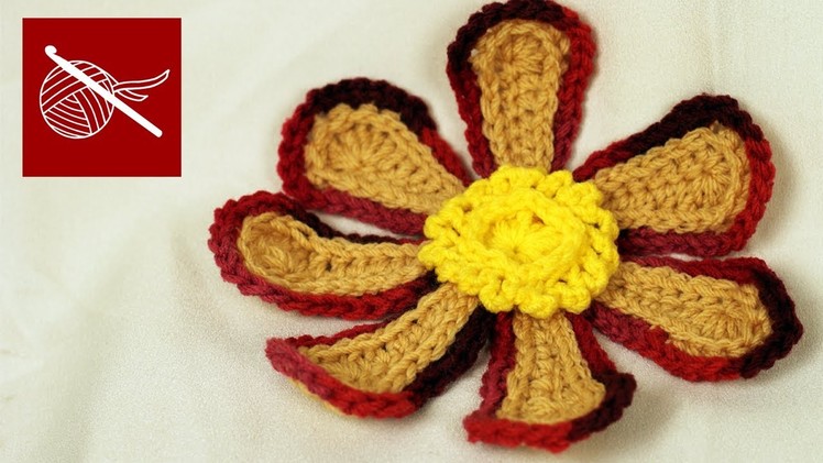 LARGE CROCHET FLOWER - FLOWER POWER Crochet Geek