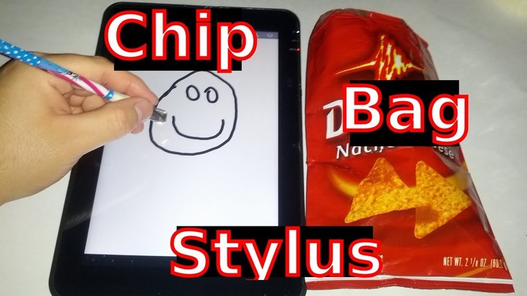 Make A Touchscreen Stylus With A Chip Bag (Works on Android & iPad)