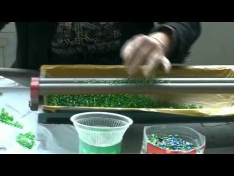 Making glass crystal bead---how to string the crystal glass beads