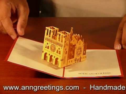 Notre Dame Pop up Greeting Card