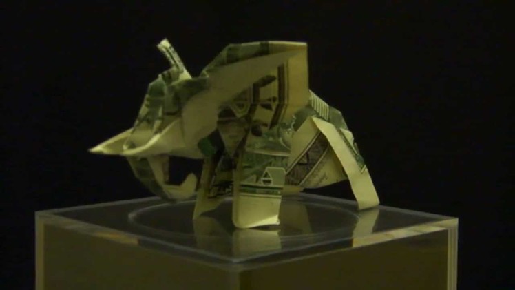 Origami Dollar Elephant by: Ken Hmoob