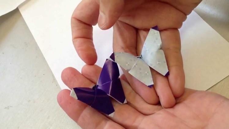 Origami earrings with humming