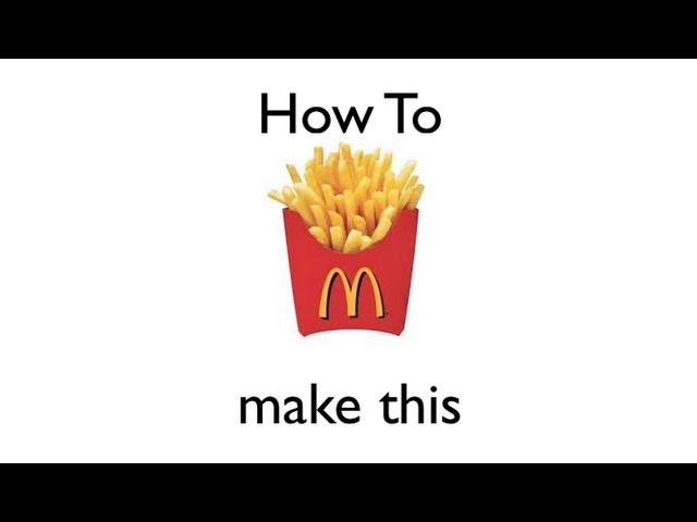 Origami: How to Make A McDonalds French Fry Cup