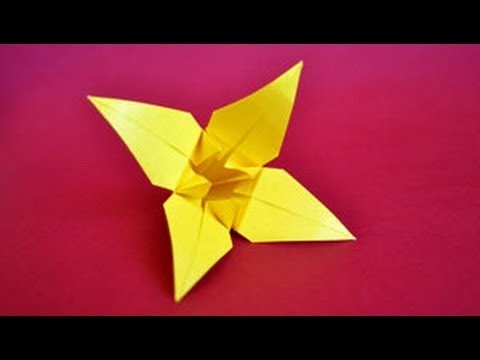 Origami Lily Instructions: www.Origami-Fun.com