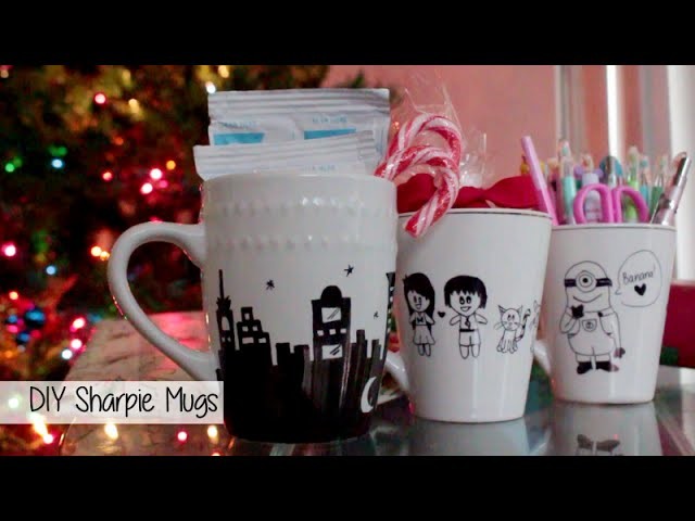 Quick Last Minute Christmas Gift Idea l $1 Gift for Friends.Family l Simple DIY Project Sharpie Mug