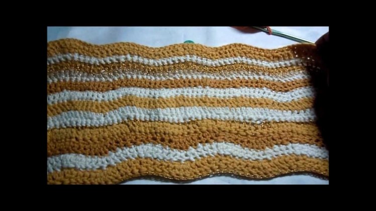 Ripple (Chevron) crochet stitch