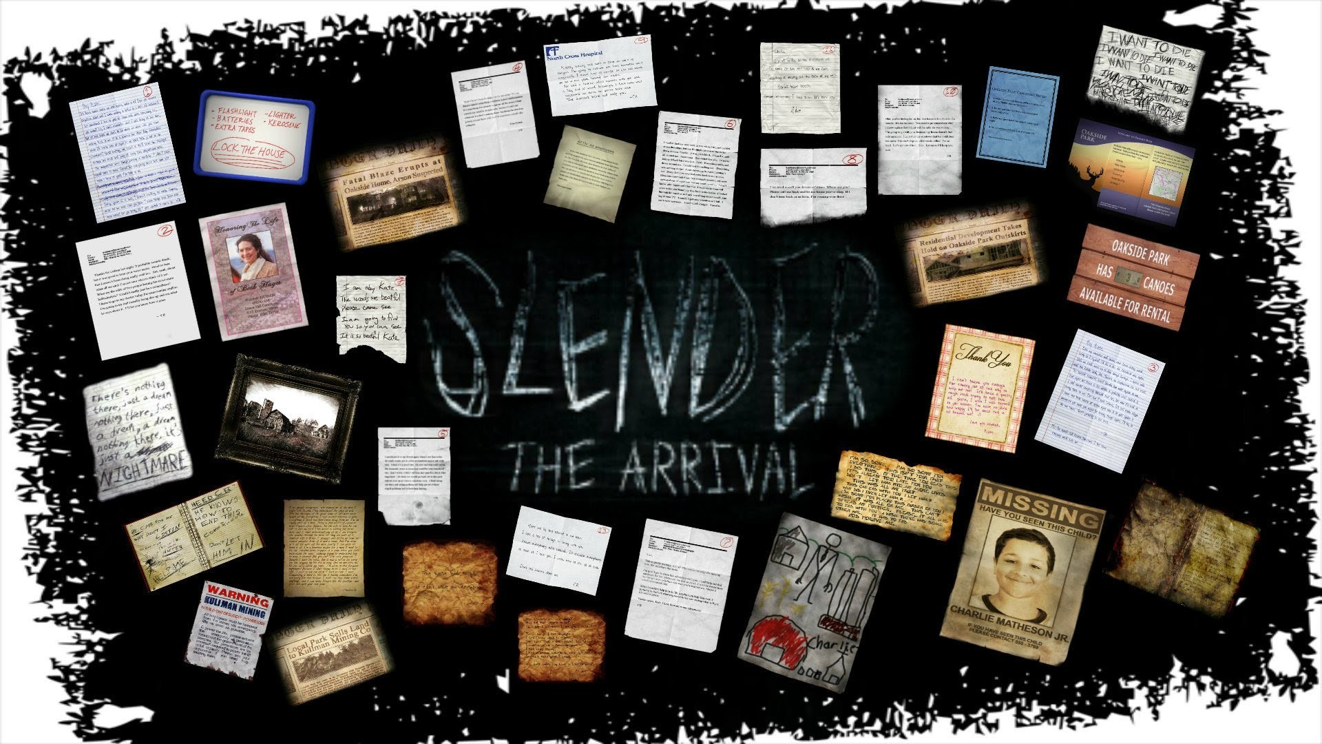 Slender the arrival записки карта