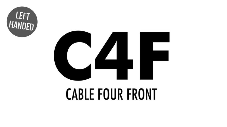 The Cable Four Front (C4F) :: Knitting Abbreviations :: Left Handed