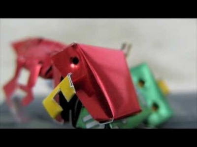 The War of Origami ROBOT and T rex Dinosaur ! ( CANBOT .COM ) Recycle Coke Soda Can Grimlock Optimus