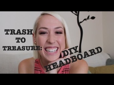 Trash to Treasure: DIY Glitter Headboard | Kylie Hodges