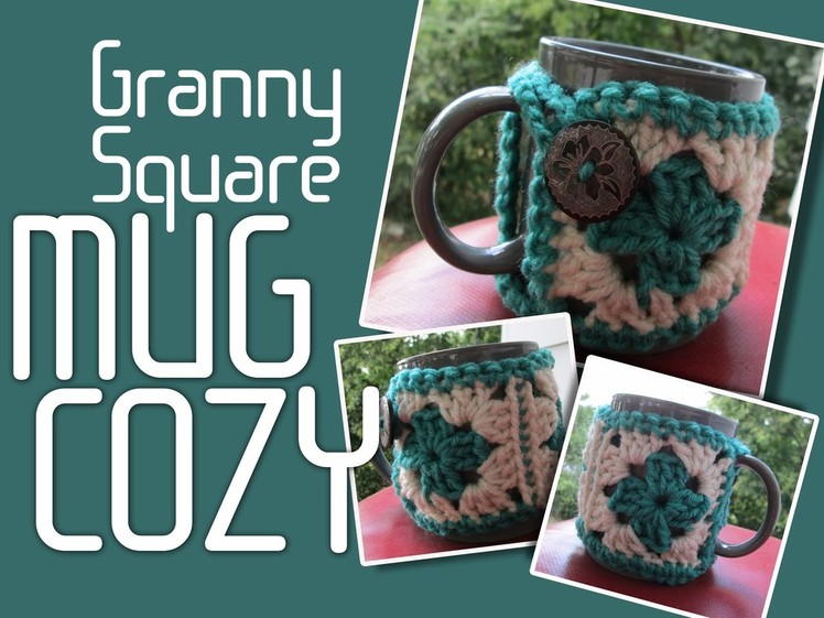 Vol 10 - Crochet Pattern - Granny Square Mug Cozy Cozies
