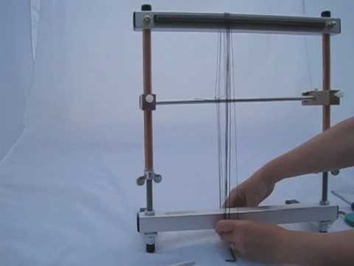 Warping a Mirrix Loom for Beadwork (with shedding device)