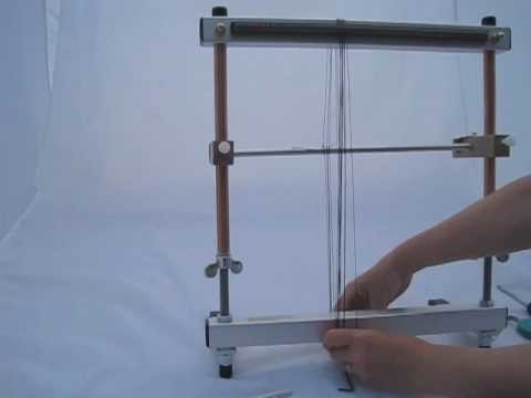 Warping a Mirrix Loom for Beadwork (with shedding device)