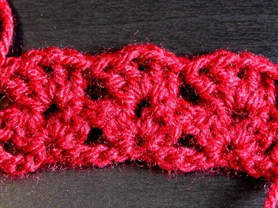 Wooly shells stitch crochet pattern for lefties
