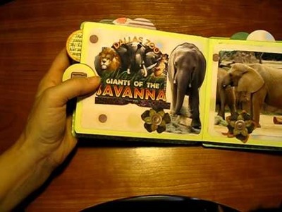 Zoo Paper Bag Mini Scrapbook Album Part 3