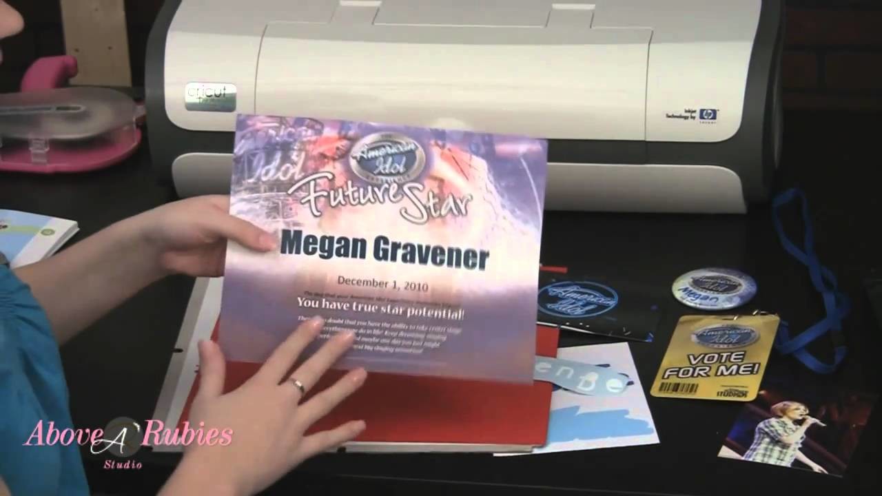 cricut imagine printing vinyl and regular vinyl for shadow box