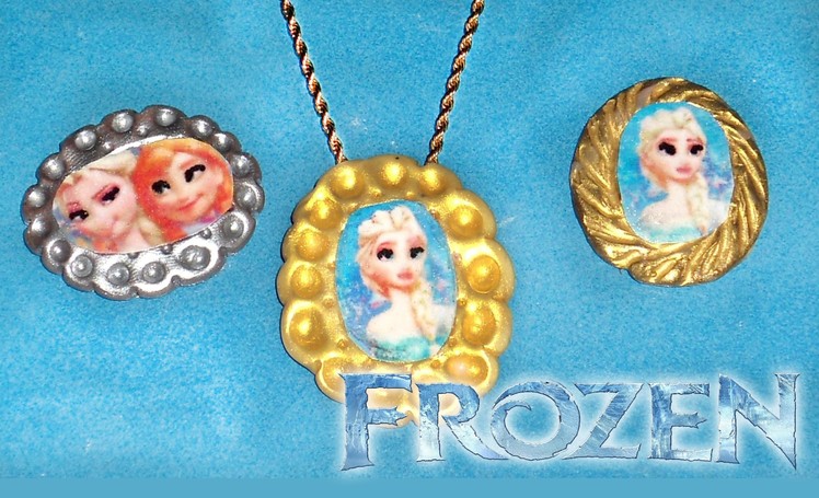 Disney's Frozen: Elsa & Anna Cameo Polymer Clay Tutorial | Frozen: Accesorios de Elsa y Anna