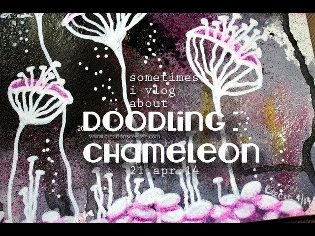 Doodling : how to transform a scrap background into something fun!