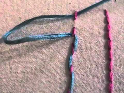 Embroidery: How to Stitch a Threaded Backstitch or Running Stitch