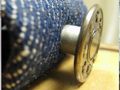 How to attach jeans buttons