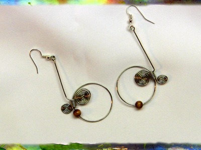How To Construct Silver Wire Spiral Hoop Earrings  by Ross Barbera